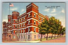 Scranton PA-Pennsylvania, Colonel L A Watres Armory Vintage Souvenir Postcard picture