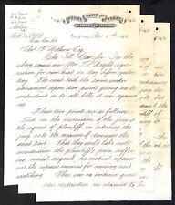 Wright, Gatch and Wright Des Moines Attorneys 1875 3pp Letterhead to CRI&P RR picture