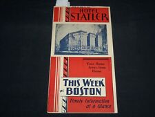 1932 JUNE 12 THIS WEEK IN BOSTON WEEKLY GUIDE - HOTEL STATLER - J 8781 picture