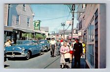 Provincetown MA-Massachusetts, District, Commercial Street, Vintage Postcard picture