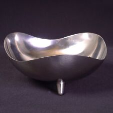 Modernist Danish Stainless Footed  Bowl Made in Denmark  6.5 inches picture