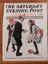 January 26 1918 Saturday Evening Post COVER ONLY Rockwell Congoleum ad on back picture