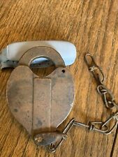 Panhandle & Santa Fe Railroad Brass Heart Shaped Car Lock picture
