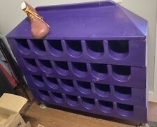 Vintage McDONALD's PLAYLAND Playground Purple Shoe Storage Cubby 4ft X 4ft X 1ft picture