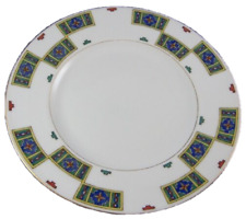 Antique Kornilow Porcelain Geometric Design Plate Russian Korniloff Kornilov picture