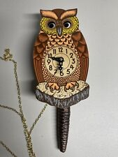 Vintage 1970s German Cuckoo Clock With Moving Eyes Midcentury Boho Decor picture