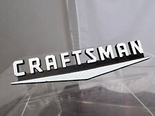 VINTAGE CRAFTSMAN UNDERLINED V METAL TOOL BOX EMBLEM WITH 2 PINS MADE IN USA picture