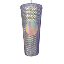 Starbucks Tumbler Cold Cup Bling Studded Iridescent Rainbow Unicorn 24oz - NWT picture