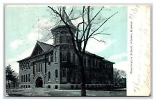 Ottawa KS-Kansas, Washington School, Vintage Postcard picture