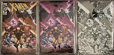 SDCC 2023 SCOTT WILLIAMS X-MEN #22 PURPLE/B&W VIRGIN & Trade W/SLEEVE AND CARD picture