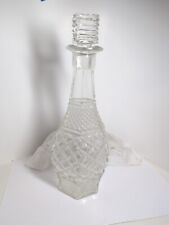 Vintage Wine & Liquor Decanter Glass Bottle 13 1/2