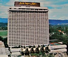 Vintage Postcard, KUALA LAMPUR, MALAYSIA, Aerial View Of The Hilton Hotel & Pool picture