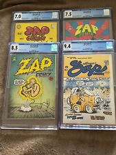 Zap Comix #1, #0, #2 & more all 1st print #1 CGC 9.4, R. Crumb underground comix picture