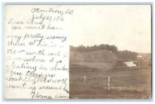 1906 View North East Of Town Montrose Illinois IL RPPC Photo Antique Postcard picture