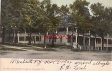 1906 MONTICELLO NY Mansion House, publ Strong No. 836, dirt road, people picture