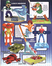 2002 Action Figures Toy PRINT AD ART - LUIGI ZELDA METROID SSX TRICKY CRAZY TAXI picture