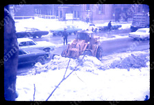 sl79 Original slide 1967 street scene cars snow removal 761a picture