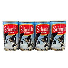 Vintage Schmidt Beer Cans Canadian Geese Wildlife Steel Can Movie Prop Lot of 4 picture