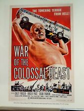 WAR OF COLOSSAL BEAST / GIANT BEHEMOTH 1958 MOVIE VTG AD (1993 reprint) SCI-FI  picture