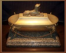 “Exquisite & Rare“   Egyptian Revival French Bronze Inkwell,   Circa 1850s picture