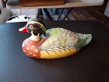 Handpainted Porcelain Wood Duck Decorative Decoy 11