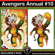 [2 PACK] AVENGERS ANNUAL #10 UNKNOWN COMICS DAVID NAKAYAMA EXCLUSIVE VAR FACSIMI picture