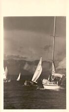 Vintage Postcard Real Photo RPPC Boats and Ships Sailing on the Ocean picture