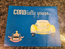 Vintage Cord Auto Sales Brochure 
