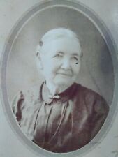 Older Lady Antique Photo VTG Early 1900s Dress Choker  picture