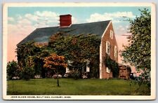 Postcard John Alden House, Built 1653, Duxbury, Massachusetts Posted 1919 picture