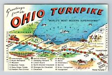 Ohio OH-Ohio, Greetings From Ohio Turnpike, Vintage Postcard picture