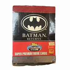 Batman Returns Stadium Club Cards 1992 Topps Box 36 Factory Sealed Packs New picture