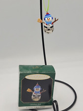 Hallmark Keepsake Miniature Christmas Ornament - Christmas Bells Snowman - 1997 picture