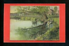 Artist Signed postcard Fred Lounsbury 1907 Mirror Pool  picture