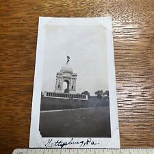 Vintage Photograph Pennsylvania Monument Gettysburg Pa Circa 1940s A1 picture