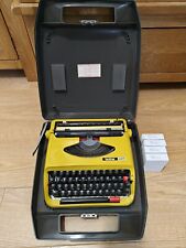 Vintage Brother 440TR Portable Manual Typewriter. Mustard Yellow ~ Original Case picture
