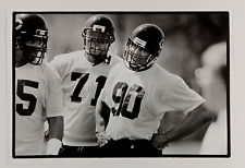 1990s Chicago Bears Defensive Players #71 #90 Practice NFL Vintage Press Photo picture