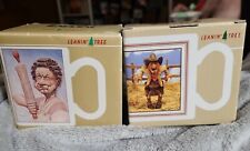 1990 & 1992 Vintage Leaning Tree Mugs  Old Stock Birthday  Humor & Cowboy (2) picture