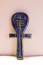 Ancient Egyptian Key of Life Ankh with God Osiris Djed picture