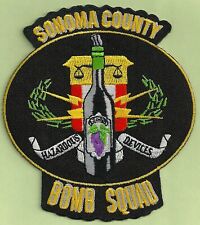 SONOMA COUNTY CALIFORNIA SHERIFF BOMB SQUAD SHOULDER PATCH picture