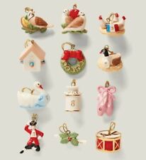 Lenox Twelve Days of Christmas Ornaments - 12 Piece Set - Brand New in Box picture