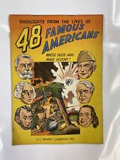 Vintage 48 Famous Americans J.C. Penney Company Comic Book 1947 Antique Ed Stroh picture