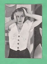 Barbara Stanwyck  Mid 1930's Annonymous  Film  PROMO  Card  Rare Possible  RC ? picture