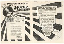 1922 Motor Master Spark Plugs Ad: Beckley Ralston Auto Parts Letterhead, Chicago picture