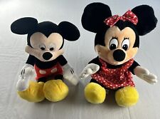 Vintage Mickey And Minnie Mouse Disneyland Walt Disney World Plush 18” picture