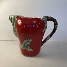 Large Red Apple  Ceramic Pitcher made by LTD commodities  picture