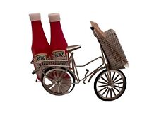 Vintage Mid Century Bicycle Salt & Pepper Shaker Toothpick Holder HEINZ METAL picture