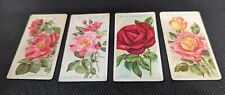 1912 Wills Tobacco A Series Of 50 Roses 4-card Lot FR/GD picture
