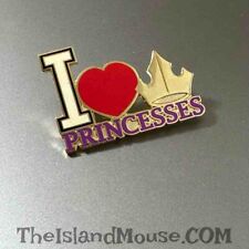 Rare Disney LE 500 DS I Heart Love Princesses Crown Pin (U1:48958) picture