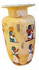 Authentic Tall Hand-Crafted Egyptian Alabaster Vase picture